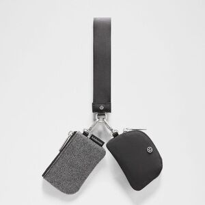 Lululemon Athletica Black and Gray Belt Bag Set